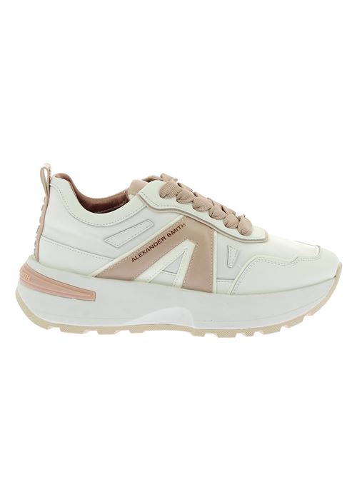 Liverpool Woman sneakers da donna in pelle e tessuto bianco ALEXANDER SMITH | ASBBLPW2023WRSX